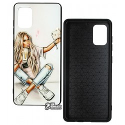 Чехол для Samsung A715 Galaxy A71, Ladies Selfie Prism, пластик-силикон