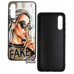 Чохол для Samsung A705 Galaxy A70, Ladies Fake Prism, пластик-силікон