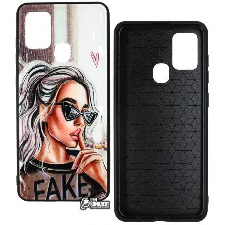 Чехол для Samsung A217 Galaxy A21s (2020), Ladies Fake Prism, пластик-силикон
