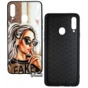 Чехол для Samsung A207 Galaxy A20s (2020), Ladies Fake Prism, пластик-силикон