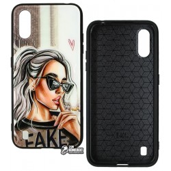 Чехол для Samsung A015 Galaxy A01 (2020), Ladies Fake Prism, пластик-силикон Чехол для Samsung A015 Galaxy A01 (2020), Ladies Fake Prism, пластик-силикон