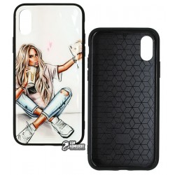 Чохол для iPhone X, iPhone XS, Ladies Selfie Prism, пластик-силікон