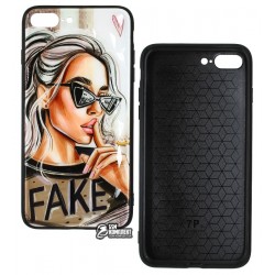 Чохол для iPhone 7 Plus, iPhone 8 Plus, Ladies Fake Prism, пластик-силікон