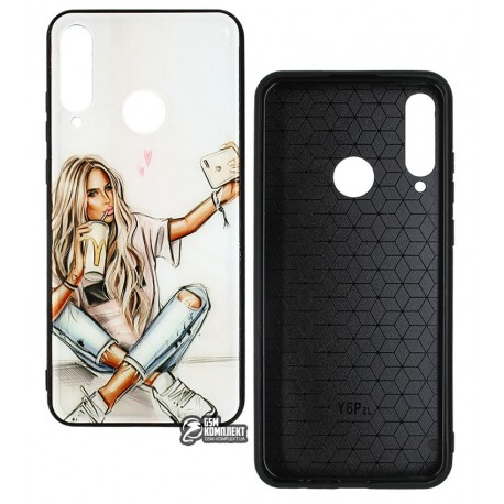 Чехол для Huawei Y6p, Ladies Selfie Prism, пластик-силикон Чехол для Huawei Y6p, Ladies Selfie Prism, пластик-силикон