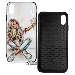 Чехол для iPhone XS Max, Ladies Selfie Prism, пластик-силикон Чехол для iPhone XS Max, Ladies Selfie Prism, пластик-силикон