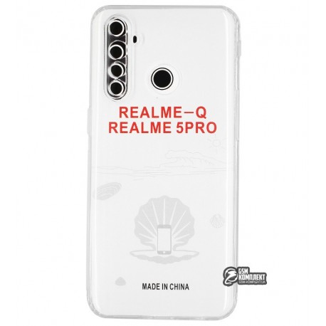 Чехол для Realme 5 Pro/ Q, KST, силикон, прозрачный