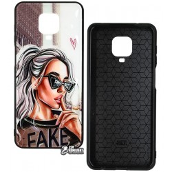 Чохол для Xiaomi Redmi Note 9s, Note 9 Pro, Ladies Fake Prism, пластик-силікон