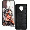 Чохол для Xiaomi Redmi Note 9s, Redmi Note 9 Pro, Ladies Fake Prism, пластик-силікон