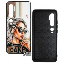 Чехол для Xiaomi Mi Note 10, Ladies Fake Prism, пластик-силикон Чехол для Xiaomi Mi Note 10, Ladies Fake Prism, пластик-силикон
