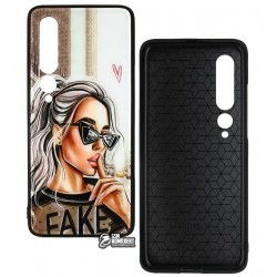 Чохол для Xiaomi Mi 10, Ladies Fake Prism, пластик-силікон