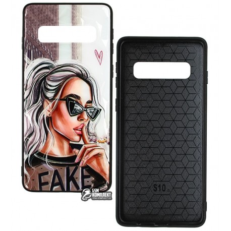Чехол для Samsung G973 Galaxy S10, Ladies Fake Prism, пластик-силикон Чехол для Samsung G973 Galaxy S10, Ladies Fake Prism, пластик-силикон
