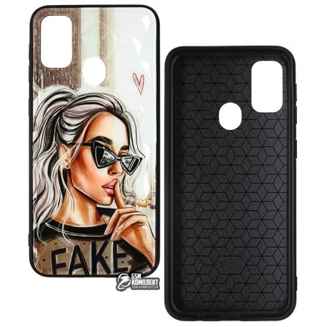 Чехол для Samsung A215, M307 Galaxy M21, M30s, Ladies Fake Prism, пластик-силикон Чехол для Samsung A215, M307 Galaxy M21, M30s, Ladies Fake Prism, пластик-силикон
