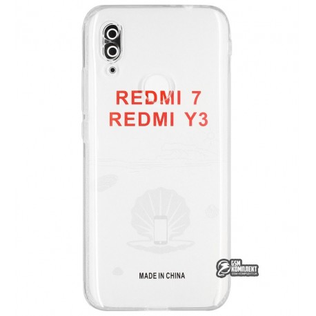 Чехол для Xiaomi Redmi 7, KST, силикон, прозрачный Чехол для Xiaomi Redmi 7, KST, силикон, прозрачный