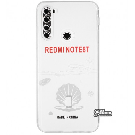 Чехол для Xiaomi Redmi Note 8T, KST, силикон, прозрачный Чехол для Xiaomi Redmi Note 8T, KST, силикон, прозрачный