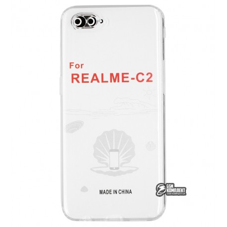 Чехол для Realme C2, KST, силикон, прозрачный