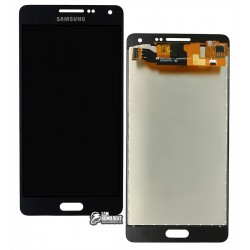 Дисплей Samsung A500 Galaxy A5, черный, с сенсорным экраном (дисплейный модуль), с регулировкой яркости, (TFT), Сopy