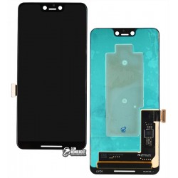Дисплей Google Pixel 3 XL, чорний, з сенсорним екраном (дисплейний модуль), оригінал (переклеїти скло)