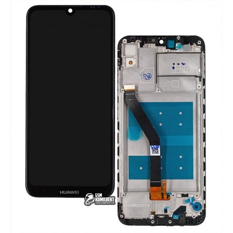 Дисплей Huawei Y6 (2019), Y6 Prime (2019), Y6S, чорний, з сенсорним екраном, з рамкою, High Copy