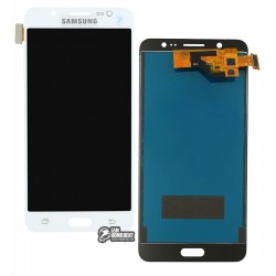 Дисплей Samsung J510 Galaxy J5 (2016), белый, с сенсорным экраном (дисплейный модуль), с регулировкой яркости, (TFT), Сopy
