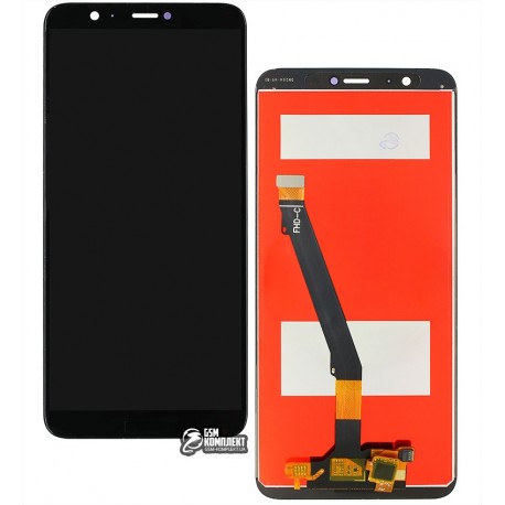 Дисплей Huawei Enjoy 7s, P Smart, черный, с сенсорным экраном (дисплейный модуль), Сopy, FIG-L31/FIG-LX1
