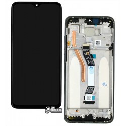 Дисплей Xiaomi Redmi Note 8 Pro, чорний, з тачскріном, з рамкою, hybrid dual SIM, Original PRC, M1906G7I, M1906G7G
