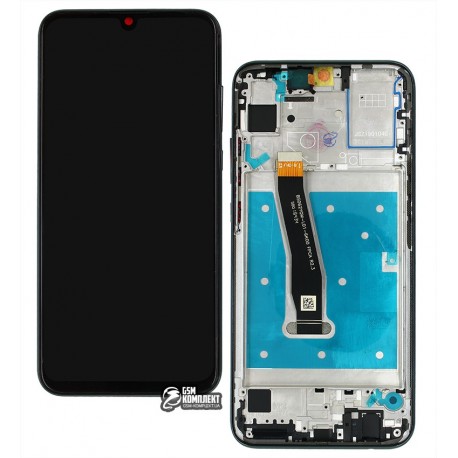 Дисплей для Huawei Honor 10 Lite, чорний, з сенсорним екраном, з рамкою, оригінал (PRC)