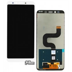 Дисплей для Xiaomi Mi 6X, Mi A2, білий, з сенсорним екраном, High Copy, M1804D2SG, M1804D2SI