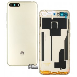 Задняя панель корпуса Huawei Y6 (2018), золотистая, с боковыми кнопками, Original (PRC) Задняя панель корпуса Huawei Y6 (2018), золотистая, с боковыми кнопками, Original (PRC)