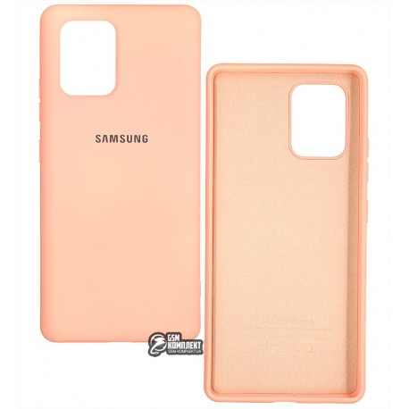 Чехол для Samsung G770 Galaxy S10 Lite, Full Case, соффтач силикон, розовый
