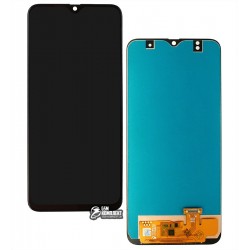 Дисплей Samsung A305 Galaxy A30, черный, с сенсорным экраном (дисплейный модуль), с регулировкой яркости, (TFT), Сopy