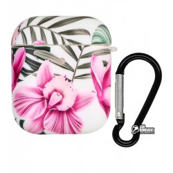 Чехол для Apple AirPods Beautiful Flowers Case, pink