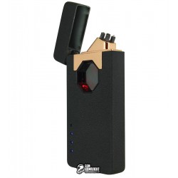 Зажигалка USB HL-52, электроимпульсная, черная