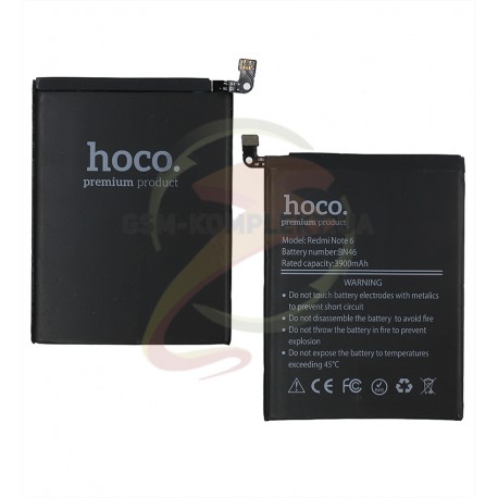 Аккумулятор Hoco BN46 для Xiaomi Redmi Note 6, Redmi 7, Li-Polymer, 3,85 B, 4000 мАч