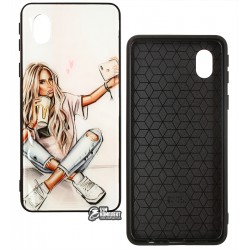 Чехол для Samsung A013 Galaxy A01 Core (2020), Ladies Selfie Prism, пластик-силикон Чехол для Samsung A013 Galaxy A01 Core (2020), Ladies Selfie Prism, пластик-силикон