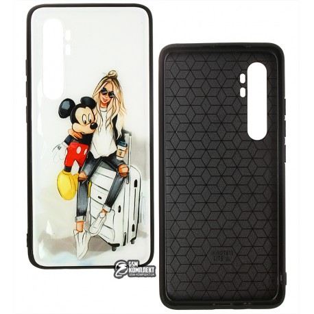 Чехол для Xiaomi Mi Note 10 Lite, Ladies Mickey Prism, пластик-силикон Чехол для Xiaomi Mi Note 10 Lite, Ladies Mickey Prism, пластик-силикон