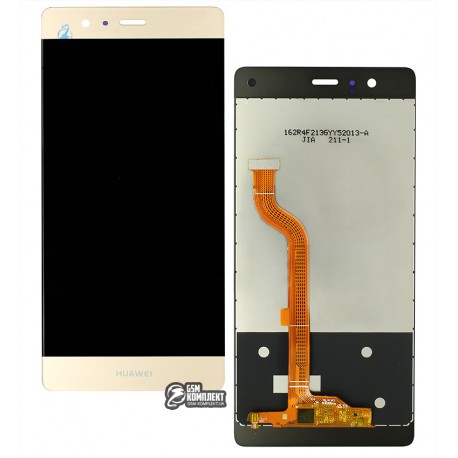 Дисплей для Huawei P9, золотистий, з сенсорним екраном (дисплейний модуль), High Copy, EVA-L09 (Single SIM); EVA-L19, EVA-L29 (Dual SIM)