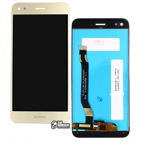 Дисплей Huawei Nova Lite (2017), P9 Lite mini, Y6 Pro (2017), золотистий, з сенсорним екраном, High Copy, SLA-L02, SLA-L22, SLA-L03