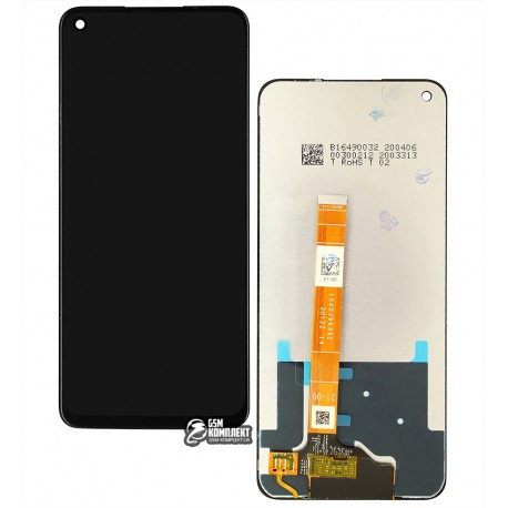 Дисплей Realme 6, чорний, з сенсорним екраном (дисплейний модуль), оригінал (PRC)
