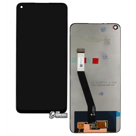 Дисплей Xiaomi Redmi Note 9, чорний, з сенсорним екраном, Original (PRC)