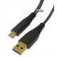 Кабель Type-C -USB, Tronsmart TAC01 Fast Charging QC, USB3.0, 1м, нейлон, чорний