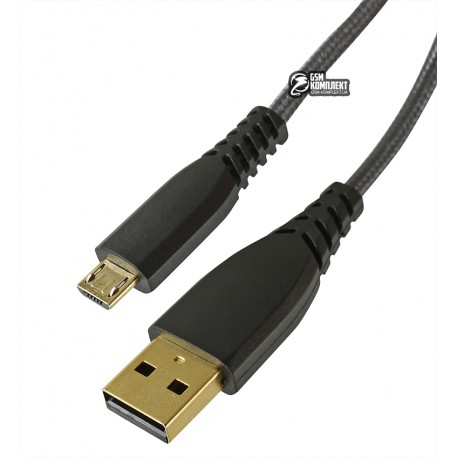 Кабель Micro-USB - USB, Tronsmart MUC04, круглый, 1 метр, нейлон, серый