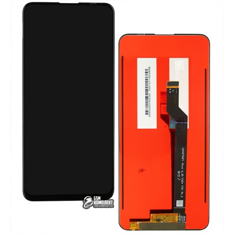 Дисплей для Asus ZenFone 6 (ZS630KL), черный, с сенсорным экраном (дисплейный модуль)