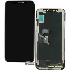 Дисплей iPhone X, черный, с сенсорным экраном (дисплейный модуль), с рамкой, оригинал (переклеено стекло), (оriginal lcd, changed glass, changed flat сable) Дисплей iPhone X, черный, с сенсорным экраном (дисплейный модуль), с рамкой, оригинал (переклеено стекло), (оriginal lcd, changed glass, changed flat сable)