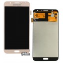 Дисплей Samsung J701 Galaxy J7 Neo, золотистий, з сенсорним екраном (дисплейний модуль), з регулюванням яскравості, (TFT), China quality
