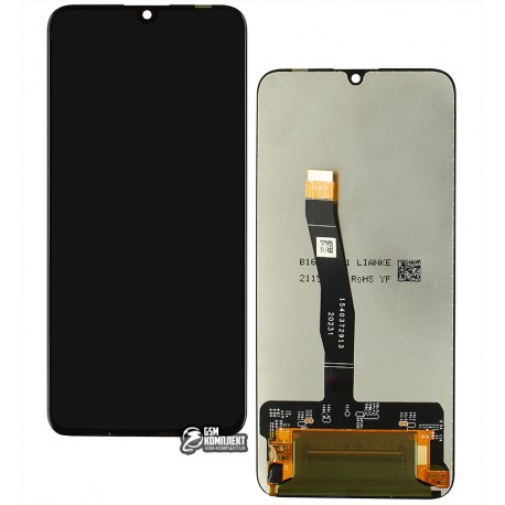 Дисплей Huawei Honor 10 Lite, чорний, з сенсорним екраном (дисплейний модуль), копія