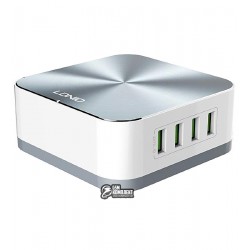 Зарядное устройство LDNIO A8101 настольное, на 8USB, 5В/10А, QC3.0 серое