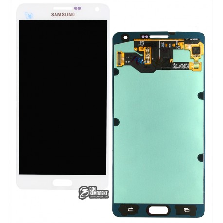 Дисплей для Samsung A700F Galaxy A7, A700H Galaxy A7, A7100 Galaxy A7 (2016), белый, с сенсорным экраном (дисплейный модуль), (OLED), High Copy