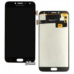 Дисплей Samsung J400 Galaxy J4 (2018), черный, с сенсорным экраном (дисплейный модуль), с регулировкой яркости, (TFT), Сopy
