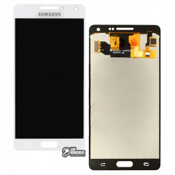 Дисплей Samsung A500 Galaxy A5, белый, с сенсорным экраном (дисплейный модуль), с регулировкой яркости, (TFT), Сopy
