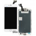 Дисплей iPhone 6S Plus, білий, з сенсорним екраном, з рамкою, AAA, Tianma, зі шлейфом кнопки HOME, з камерою, з динаміком